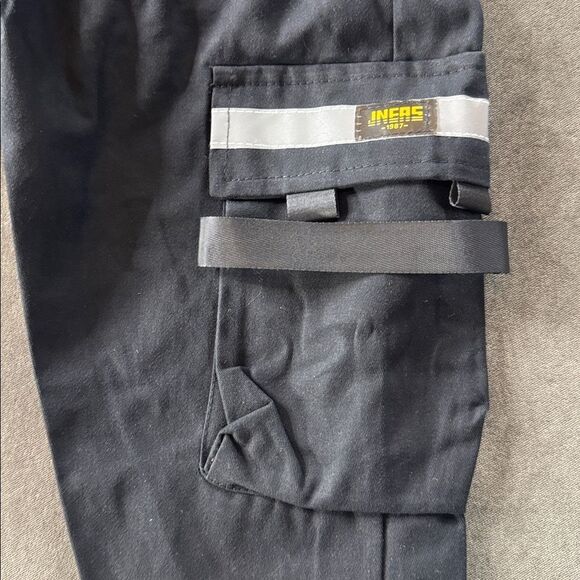 Men’s Black Streetwear Drawstring Cargo Utility Pants Size S NWOT - Picture 4 of 14